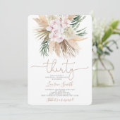 ボホシック30歳誕生日招待状招待状 招待状 (スタンド正面)