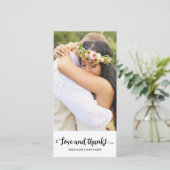 ボホシック | お結婚礼フォトカード サンキューカード (スタンド正面)