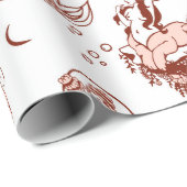 ボホシック〔占星術の〕十二宮図サイントイレパターンアストロロジギフト ラッピングペーパー (ロールコーナー)