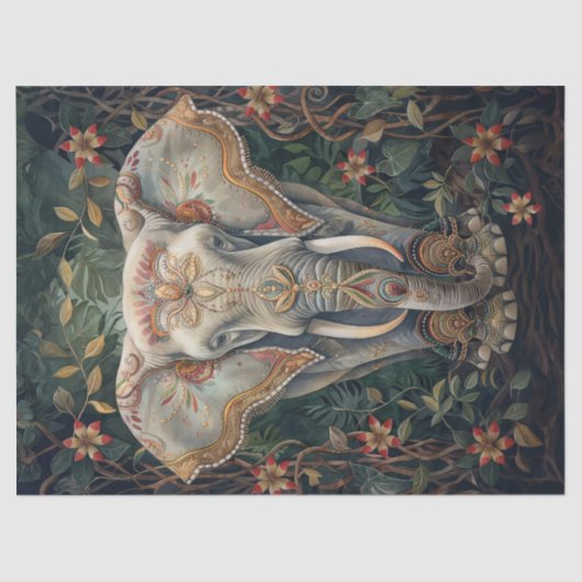 ボホシッ色彩の鮮やかクエレファントボヘミアン 薄葉紙 (正面)