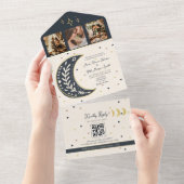 ボホシテリア結婚ズ オールインワン招待状 (貼ってはがせる)