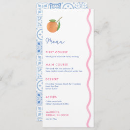 ボホシトラスウェディングシャワー個別プレイスネーム メニュー