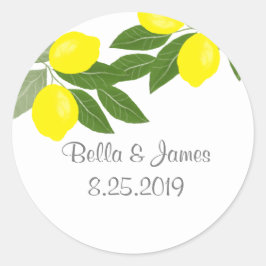 ボホシトラスレモンステッカー ラウンドシール