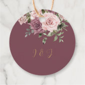 ボホシナモンバラ赤面ピンクフローラ結婚ズ フェイバータグ (裏面)