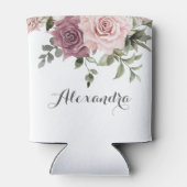 ボホシナモンバラ赤面ピンクフローラ結婚ズ 缶クーラー (裏面)