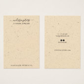 ボホシミニマルックイヤリングジュエリー表示カード (正面&裏面)