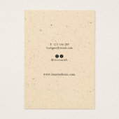 ボホシミニマルックイヤリングジュエリー表示カード (裏面)