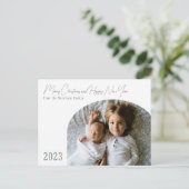 ボホシモダンックアーチホリデークリスマスカード シーズンポストカード (スタンド正面)