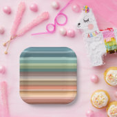 ボホシモダンックストライプズ ペーパープレート (パーティー)