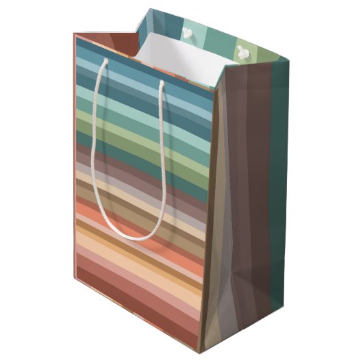 ボホシモダンックストライプズ ミディアムペーパーバッグ (裏面アングル)