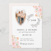 ボホシモダンック結婚式招待状 招待状 (正面/裏面)