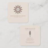 ボホシャマンヒーリング名前をカスタムする スクエア名刺 (正面/裏面)