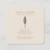 ボホシャマンヒーリング名前をカスタムする スクエア名刺 (裏面)