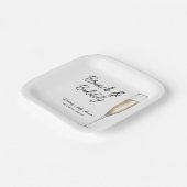 ボホシャンパミニマルンパンブルンチバブルベビーシャワー ペーパープレート (傾斜あり)