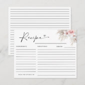 ボホシャンパングラスパール&プロセッコブライダルシャワー エンクロージャーカード (正面/裏面)