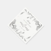 ボホシルバーデコルフローラウェディングパーティナプキンス スタンダードカクテルナプキン (角)