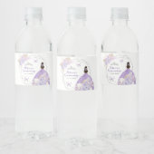 ボホシルバーパープルフローラバタフライキンセアニラ ペットボトルラベル (ボトル)