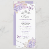 ボホシルバーパープルフローラバタフライキンセアニラ メニュー (正面/裏面)