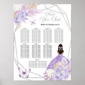 ボホシルバーパープルフローラ15アニョス座席表 ポスター (正面)