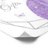 ボホシルバー薄紫花15アニョスカード&ギフト ポスター (角)