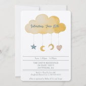 ボホシンプルウェルカムリトルワンシャワー 招待状 (裏面)