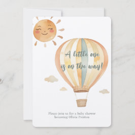 ボホシンプルウェルカムリトルワンシャワー 招待状