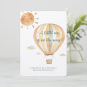 ボホシンプルウェルカムリトルワンシャワー 招待状 (スタンド正面)