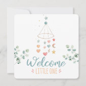 ボホシンプルウェルカムリトルワンベビー 案内状 (正面)