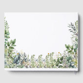 ボホシンプルウッドランドベビーシャワー ゲストブック (裏面)