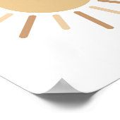 ボホシンプルサンミニマリストキッズデコル ポスター (角)