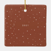 ボホシンプルテラコッタ |とメリー写結婚した真 セラミックオーナメント (裏面)