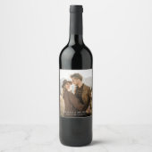 ボホシンプルミニマ結婚リストの写真 ワインラベル (正面)