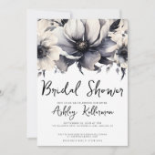 ボホシンプルモダンフローラブライダルシャワー 招待状 (正面)