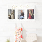 ボホシンプルモダン写真卒業パーティバナー 横断幕 (インサイチュ)