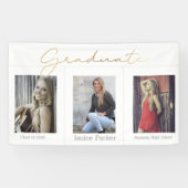 ボホシンプルモダン写真卒業パーティバナー 横断幕 (横)