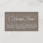 ボホシンプルモダン・ボティシャン・メイクアップアーティスト 名刺 (裏面)