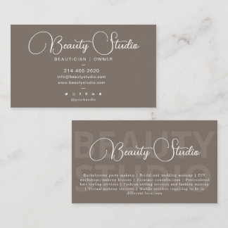 ボホシンプルモダン・ボティシャン・メイクアップアーティスト 名刺