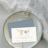 ボホシンプル物干おむつラッフルベビーシャワー エンクロージャーカード