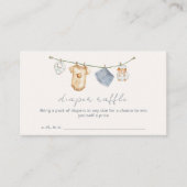 ボホシンプル物干おむつラッフルベビーシャワー エンクロージャーカード (正面)