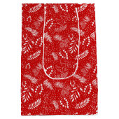 ボホシンプル葉クリスマス ミディアムペーパーバッグ (裏面)