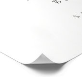 ボホシンプル赤ちゃんシャワー服ウェルカムサイン ポスター (角)