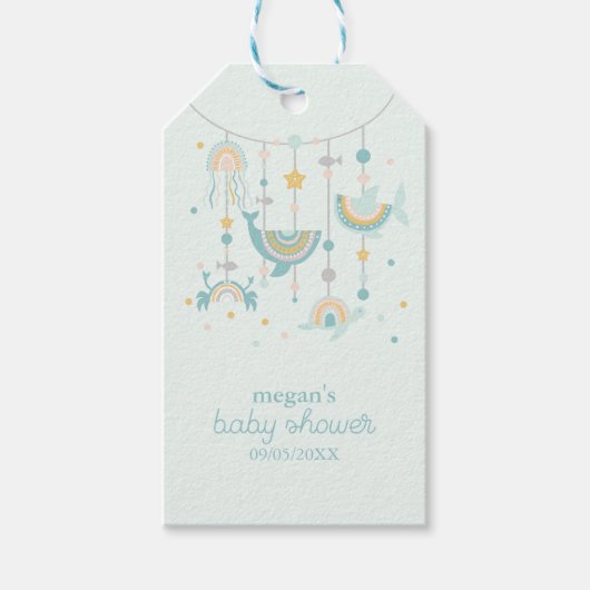 ボホシーアニマルスクエアステッカー ギフトタグ (正面)