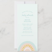 ボホシーアニマルベビーシャワー招待状 招待状 (裏面)