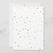 ボホシーアニマルベビーシャワー招待状 招待状 (裏面)