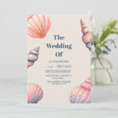 ボホシーシェルユニークズビーチ結婚ズ 招待状 (スタンド正面)