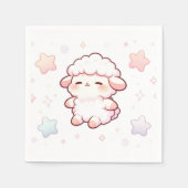 ボホシープベビーシャワー スタンダードカクテルナプキン (正面)