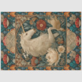 ボホジェードアンド金ゴールドユニコーンフローラアールヌーボー 薄葉紙 (正面)