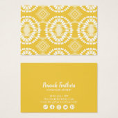 ボホジオメトリックイヤリングネックレスジュエリー表示 (正面&裏面)