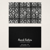 ボホジオメトリックイヤリングネックレスジュエリー表示 (正面&裏面)