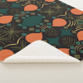 ボホジオメトリックダイヤモンドブラック シェルパブランケット (3/4)